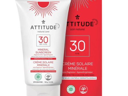 Crème Solaire Minérale FPS 30 Sans Fragrance Fashion