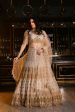 Alice  Silver Golden Sequin & Crsytal Emboidery Lehenga Set Fashion