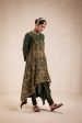 Green Chanderi High Low Anarkali For Sale