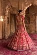 Rinaya  Red Zardosi Bridal Lehenga Set Online Sale