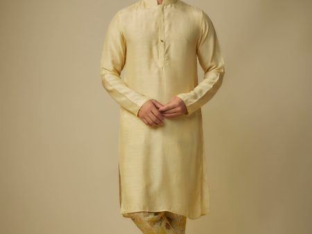 Yellow Kurta With Pant For Sale