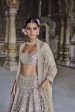 Arisa Embroidered Silk Lehenga Set Gold For Cheap