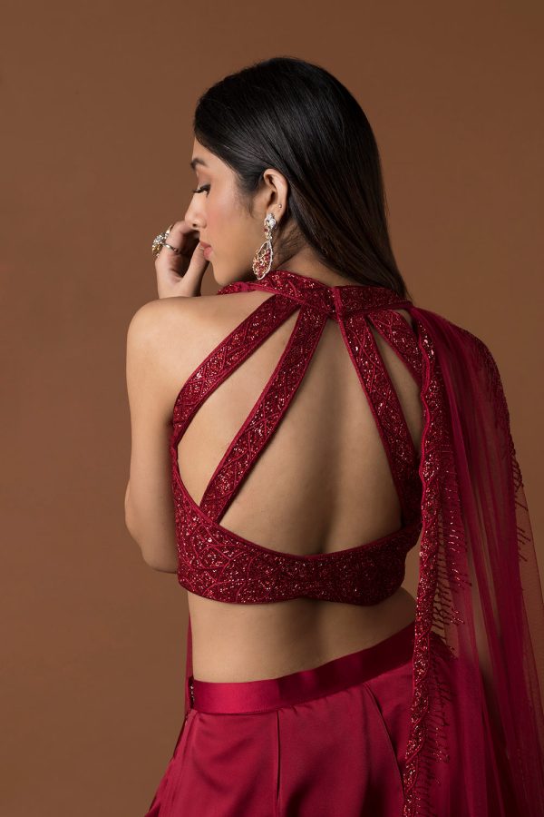 Red Lehenga Set Sale