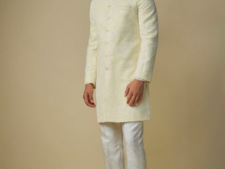 Yellow Embroiderd Sherwani With Pant Online Hot Sale