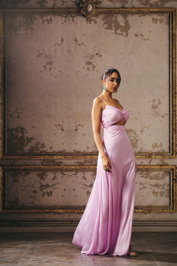 Lilac Drape Gown Online