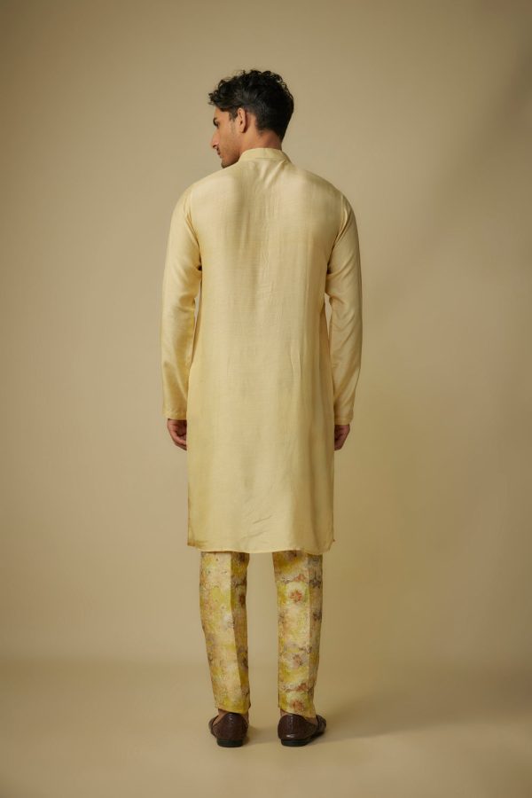 Yellow Kurta With Pant For Sale