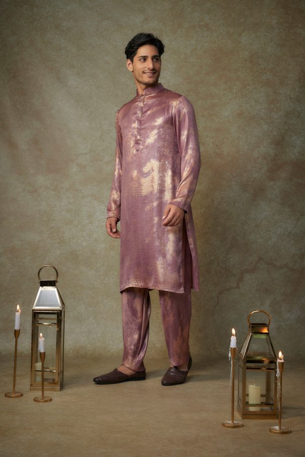 Maroon Kurta With Pant For Sale