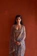 Grey Net saree Online Sale