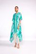 Aqua Green Kaftan Kurta Set Discount