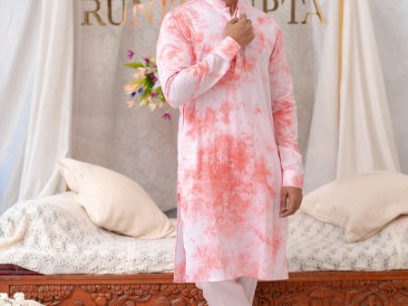 Tie And Dyecoral Kurta Sets Hot on Sale