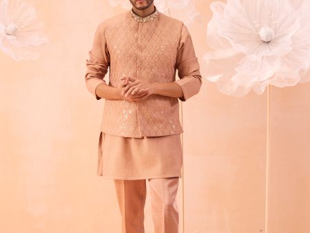 Moondust Nehru Jacket Set on Sale