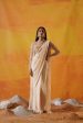 Ivory Georgette Saree Set Supply