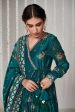 Bagicha Botanical Green Angrakha Anarkali Set Of 3 Supply