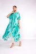 Aqua Green Kaftan Kurta Set Discount