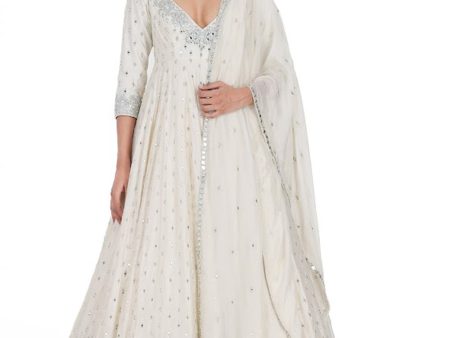 Ivory Anarkali For Cheap