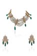 Green & White Necklace Set Online Hot Sale