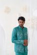 Aqua Flora Jodhpuri Set For Discount