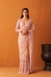 Rose Pink Net Saree Sale