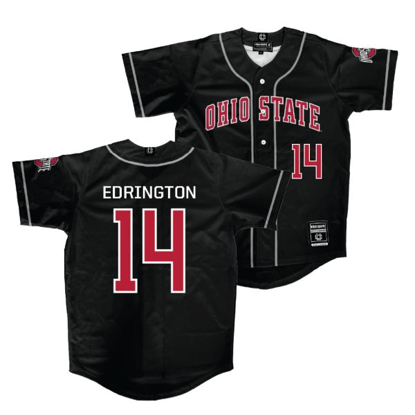 Ohio State Baseball Black Jersey  - Andrew Edrington For Discount