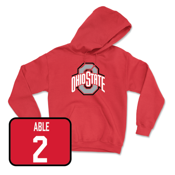 Red Men s Ice Hockey Team Hoodie  - Chris Able Hot on Sale