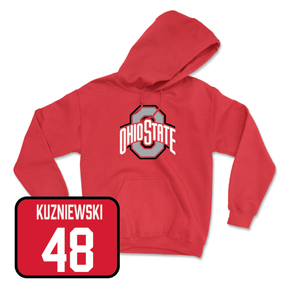 Red Baseball Team Hoodie  - Gavin Kuzniewski Fashion