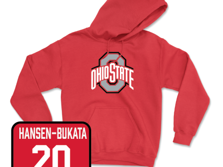 Red Men s Ice Hockey Team Hoodie  - Aiden Hansen-Bukata Online